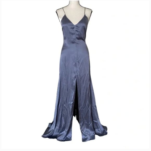 Reformation Cabot Front Slit Dress In Natural BNWT XS - Picture 4 of 8